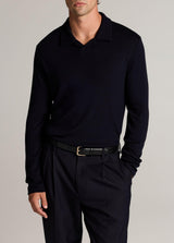 Wool Interlock Long Sleeve Johnny Polo