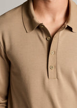 Pima Milano Long Sleeve Polo - Oak Hall