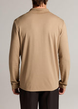 Pima Milano Long Sleeve Polo - Oak Hall