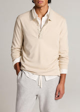Pima Milano Long Sleeve Polo - Oak Hall