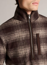 Donegal Plaid Half Zip - Oak Hall