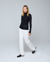 Majestic Filatures Stretch Cashmere Long Sleeve Turtleneck - Noir