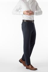 Ballin Soho Wool Gabardine Trouser - Navy Mix