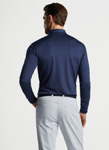 Solid Long Sleeve Performance Jersey Polo - Oak Hall