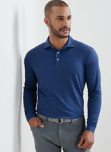 Lyons Performance Jersey Long-Sleeve Polo - Oak Hall