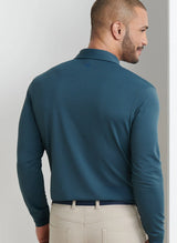 Lyons Performance Jersey Long-Sleeve Polo - Oak Hall
