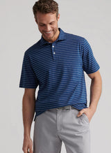 Crown Comfort Cotton Polo Rover Stripe - Oak Hall