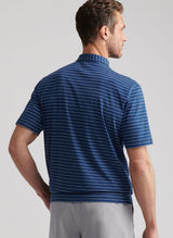 Crown Comfort Cotton Polo Rover Stripe - Oak Hall