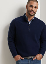 Brant Button Mock Sweater - Oak Hall