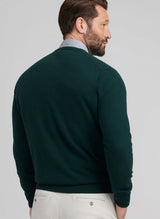 Crown Heritage Cashmere V Neck Sweater - Oak Hall