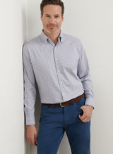 Julian Crown Lite Cotton-Stretch Sport Shirt - Oak Hall
