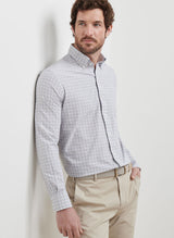 Carter Performance Poplin Sport Shirt - Oak Hall