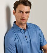 Hague Performance Jersey Polo - Sean Self Collar - Bali Blue