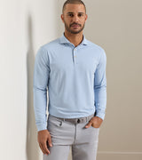 Lyons Stripe Performance Jersey Long-Sleeve Polo -