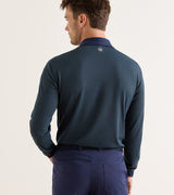 Lyons Stripe Performance Jersey Long-Sleeve Polo -