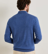 Autumn Crest Suede Trim Quarter-Zip - Crown Blue
