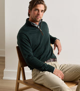 Autumn Crest Suede Trim Quarter-Zip - Pine Brook