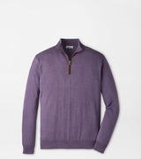 Autumn Crest Suede Trim Quarter-Zip - Purple Fig