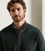 Blair Birdseye Quarter-Zip Sweater - Pine Brook