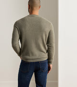 Autumn Crest Honeycomb Crewneck Sweater - Fatigue