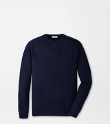 Autumn Crest Honeycomb Crewneck Sweater - Navy