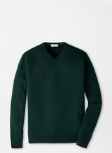 Crown Heritage Cashmere V-Neck Sweater - Pine Brook