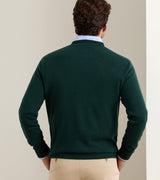 Crown Heritage Cashmere V-Neck Sweater - Pine Brook