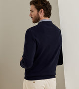 Crown Heritage Cashmere Crewneck Sweater - Navy