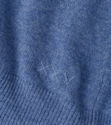 Crown Anniversary Cashmere Quarter-Zip Sweater - Astral Blue