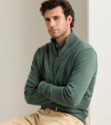 Crown Anniversary Cashmere Quarter-Zip Sweater - Ivy