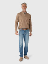 Grant Knit Quarter-Zip - Rye