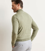 Peter Millar Excursionist Flex Quarter-Zip Sweater Bayleaf