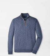Peter Millar Excursionist Flex Quarter-Zip Sweater Cadet