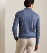 Peter Millar Excursionist Flex Quarter-Zip Sweater Cadet