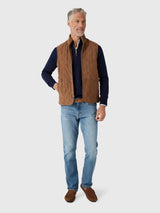 Peter Millar Essex Suede Vest - Sawgrass