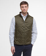 Barbour Finn Quilted Gilet in Olive, front