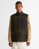 Barbour Icons Tartan Lowerdale Quilted Gilet, front