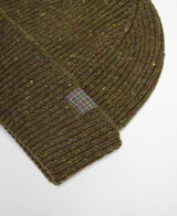 Barbour Scottish Donegal Tweed Beanie - Olive