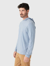 Faherty Movement Popover Hoodie - Sea Sky Feeder