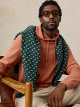 Faherty Legend Sweater Hoodie - Mountain Orange Feeder