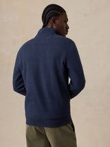 Faherty Legend Sweater Quarter Zip - Brighton Navy Twill