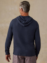 Faherty Sunwashed Slub Hoodie - Blue Nights