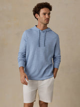 Faherty Sunwashed Slub Hoodie - Blue Isle