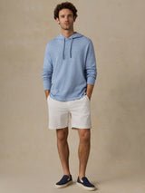 Faherty Sunwashed Slub Hoodie - Blue Isle