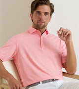 Merion Performance Jersey Polo - Sean Self Collar - Oak Hall