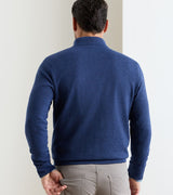 Coolspun Lite Birdseye Quarter-Zip Sweater - Navy