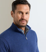 Coolspun Lite Birdseye Quarter-Zip Sweater - Navy