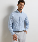 Lewis Performance Twill Sport Shirt - Oak Hall