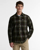 Winston Regular Fit Checked Shirt - Olive - Oak Hall