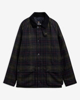 Barbour Tartan Bedale Wool Jacket in Shadow Classic Tartan
